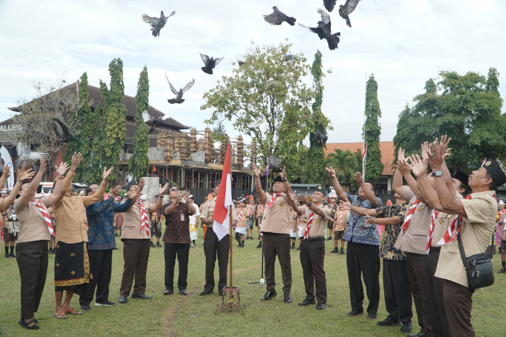 Pesta Siaga Kwartir Ranting Kuta Utara 2025 Resmi Dibuka di Desa Dalung